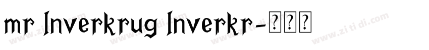 mr Inverkrug Inverkr字体转换